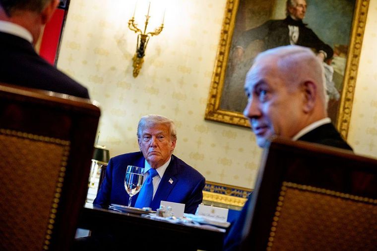Trump y Netanyahu se reunieron en la Casa Blanca a comienzos de julio.