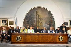 La plana mayor de la CGT hizo su balance en una conferencia en la sede de Azopardo. Foto: Noticias Argentinas