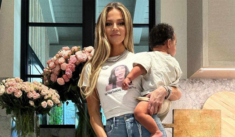 Khloé Kardashian sufrió la revelación del nombre de su bebé debido a un comentario que habría contado el dato accidentalmente. Foto: Instagram @khloekardashian