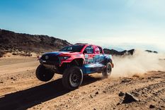 La Hilux de Álvarez en acción. Foto: Prensa Lucio Álvarez