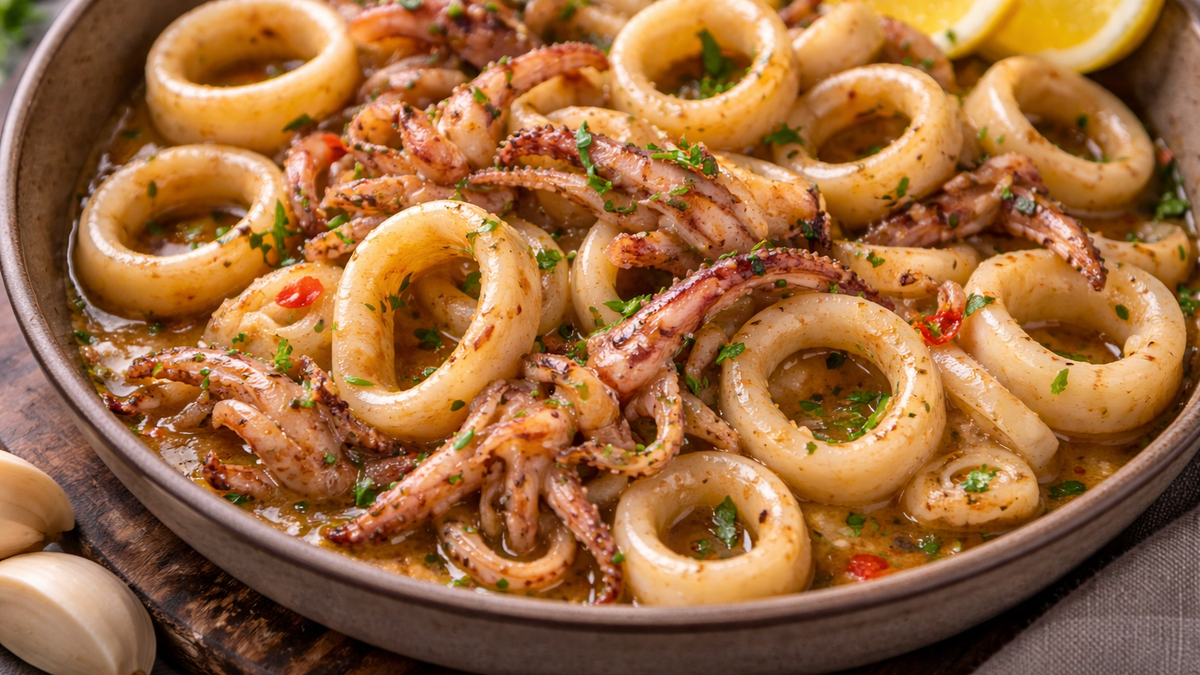 Receta de calamares al ajillo, el clásico que deslumbra en las mesas de España