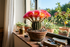 El cactus puede florecer. Fuente: IA Gemini.