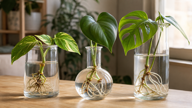 Los recipientes transparentes permiten observar el desarrollo de las raíces de las plantas y detectar con rapidez cualquier cambio en su estado.