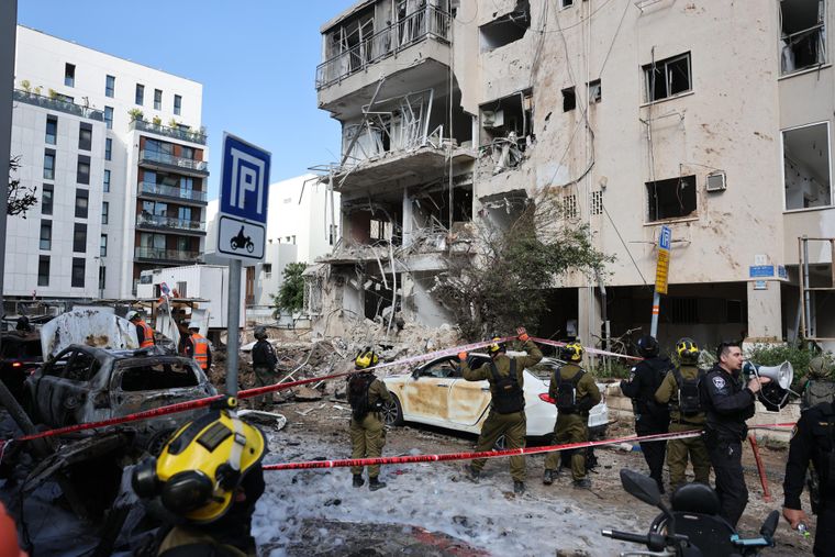 Irán lanzó un ataque a Tel Aviv durante la madrugada del martes&nbsp;