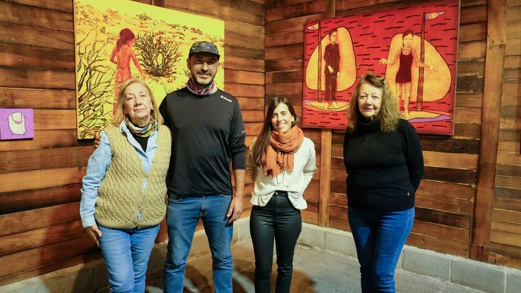 Pupi Agüero, Carlos Escoriza, Julia Zuccardi y Ruth Hansen. Foto: Bodega Santa Julia