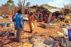 Chido ha dejado desolación en Mozambique. Foto: Efe. Chido ha dejado desolación en Mozambique. Foto: Efe.