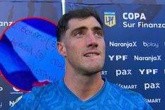 Tomás Marchiori y su machete. Foto: MDZ