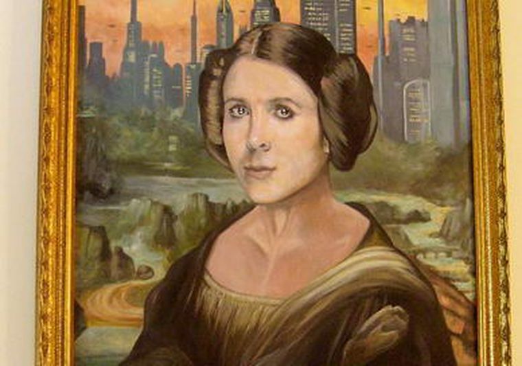 Mona lisa Leia. Foto: blog