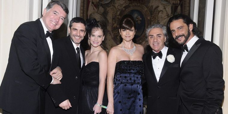 Pancho Dotto, Leo Sbaraglia, Luz Cipriota, Araceli González, Carlos Di Doménico y Fabian Mazzei  en la fiesta de los 50 años de Chandon en Argentina. Foto: Chandon