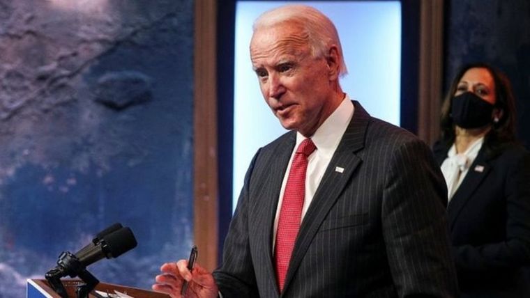 Joe Biden dijo que la gran mayoría de los estadounidenses creen que la elección fue legítima.