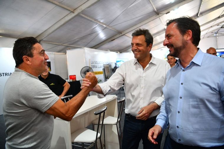 El exintendente Ariel Sujarchuk y el presidente de la Cámara de Diputados de la Nación, Sergio Massa