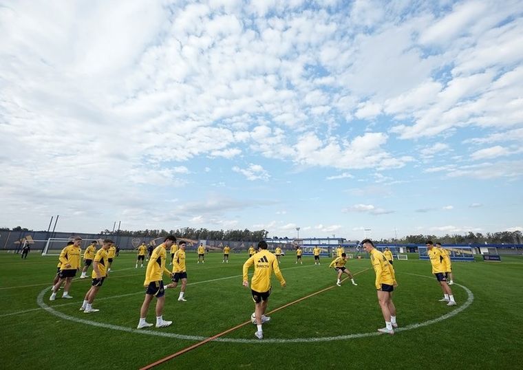 El cambio de plan que hubo en el entrenamiento de Boca. El cambio de plan que hubo en el entrenamiento de Boca.