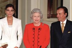 Zuelemita Menem, Isabel II y Carlos Menem Foto: Gentileza