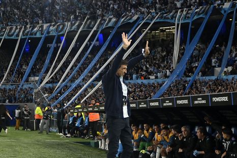 Gustavo Costas quedó exultante tras el triunfo de Racing.