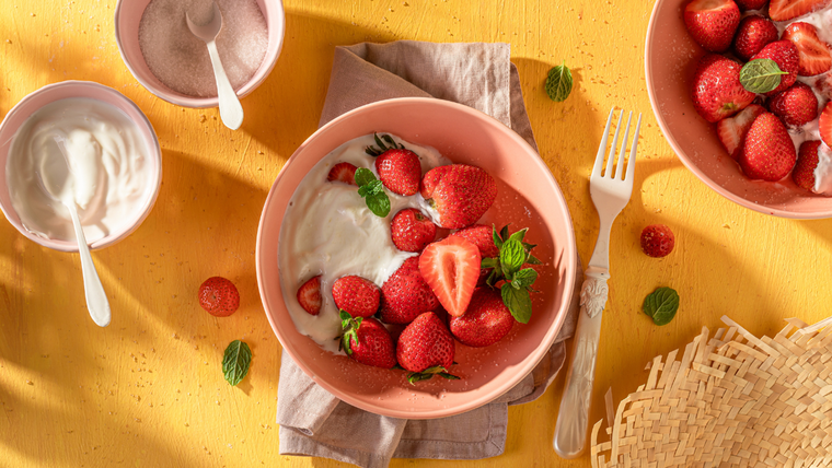 Esta receta resalta el sabor natural de las frutillas frescas. Esta receta resalta el sabor natural de las frutillas frescas.