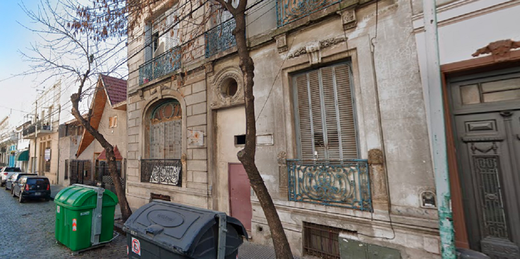 El lugar de la tragedia en Barracas Foto: ANRed