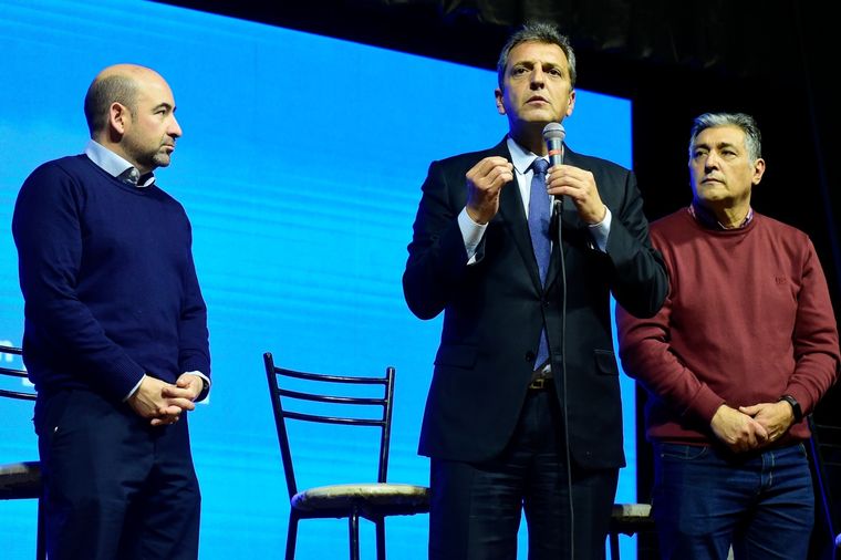 Sergio Massa estuvo en Santiago del Estero Foto: Twitter de Sergio Massa