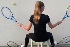 una piba de 14 anos dejo en ridiculo a federer con este challenge una piba de 14 anos dejo en ridiculo a federer con este challenge