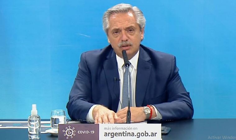 El Presidente dirigió un mensaje a los trabajadores de Casa Rosada.