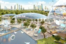 Una imagen conceptual del futuro Área de la Bahía de Tokio, donde la naturaleza y la tecnología estarán estrechamente integradas. Foto: Tokio Updates
