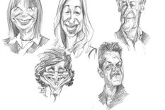 Ilustraciones de los candidatos. Foto: Ilustración de Lisandro Ruiz.