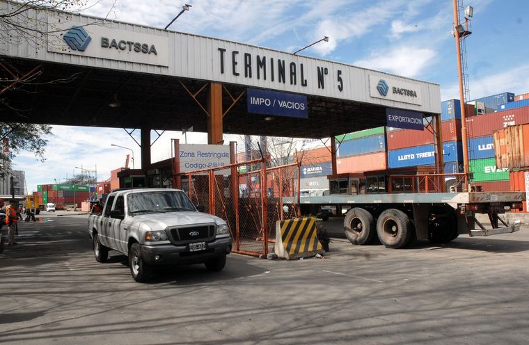 Terminal 5 del Puerto de Buenos Aires Freno a las exportaciones de pymes Foto: Noticias Argentinas
