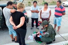 Día final Esta imagen fue tomada en el momento en que la mujer fue interceptada por los efectivos. Foto: Min. de Seguridad. Día final Esta imagen fue tomada en el momento en que la mujer fue interceptada por los efectivos. Foto: Min. de Seguridad.
