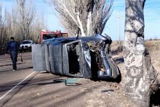 Así quedó el auto tras el accidente Foto: Ministerio de Seguridad Así quedó el auto tras el accidente Foto: Ministerio de Seguridad