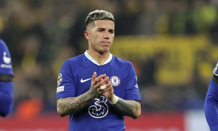 Enzo Fernández en Chelsea. Foto: EFE