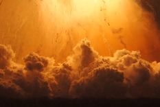 El momento de la explosión del cohete de la compañía de Elon Musk. El momento de la explosión del cohete de la compañía de Elon Musk.