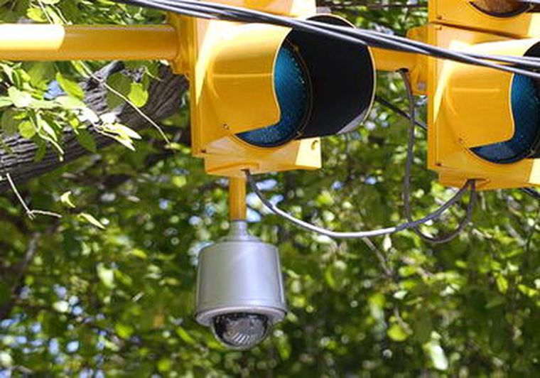 Una de las cámaras que ya se usan en Capital. Foto: MDZ