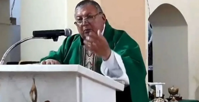 Párroco Ricardo Oscar “Padre Coco” Quiroga Foto: NA