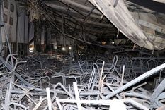 Irak incendio boda Así quedó el salón donde se realizaba la boda. Foto: Efe.