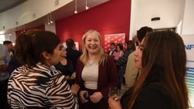 Hebe Casado en el Almuerzo de las Fuerzas Vivas en San Rafael.