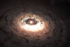 Polvo rodea una joven estrella. Foto: Dpa.