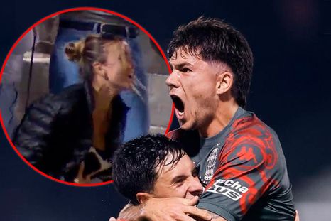 Morena Beltrán gritó el primer gol de Blondel en Huracán. Morena Beltrán gritó el primer gol de Blondel en Huracán.