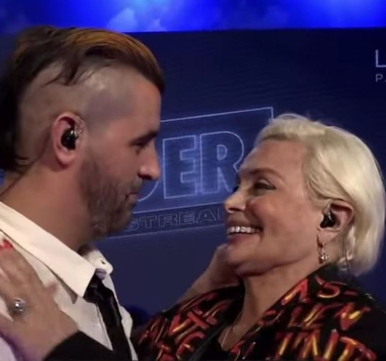 Carmen Barbieri se besó con un conductor y Fede Bal estaba en el estudio. Foto: Captura Blender.