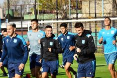 La Academia se entrena pensando en Boca. Foto: @RacingClub La Academia se entrena pensando en Boca. Foto: @RacingClub