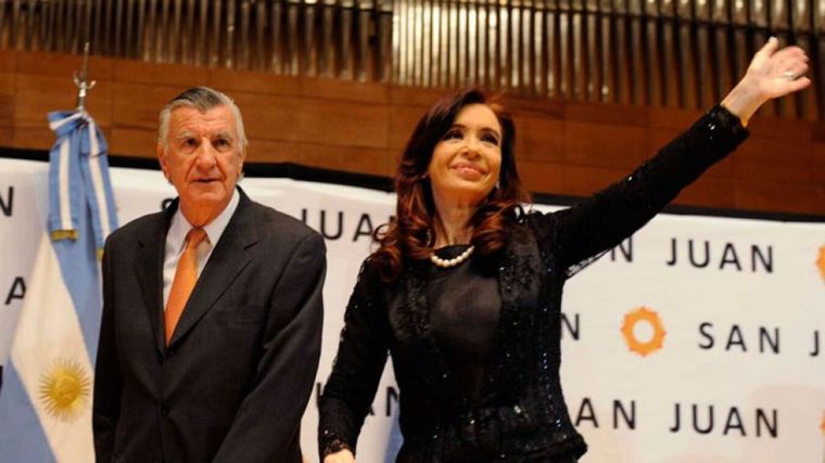 José Luis Gioja y Cristina Fernández de Kirchner