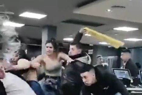 Así fue la agresión en el interior del local