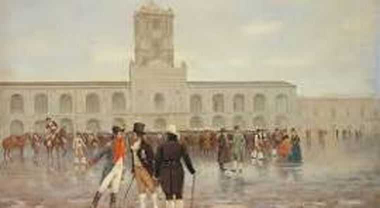 El cabildo el 25 de Mayo. El cabildo el 25 de Mayo.