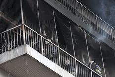 El incendio se extendió hasta el octavo piso Foto: Telam