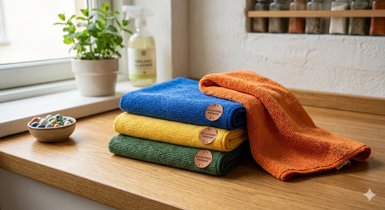 El paño reemplaza al rollo de cocina. Fuente: IA Gemini. El paño reemplaza al rollo de cocina. Fuente: IA Gemini.