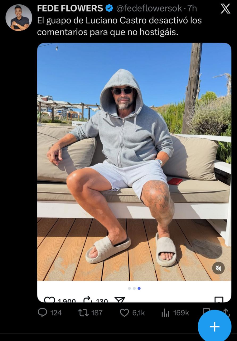 Castro vulnerable a la exposición. Créditos: X