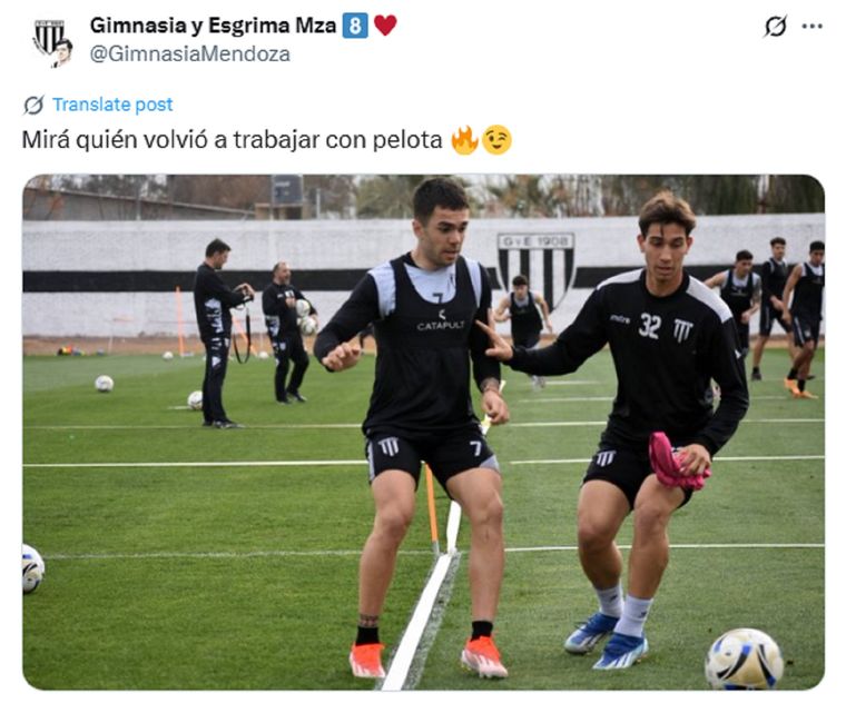 La cuenta oficial del Lobo reflejó el trabajo de Romano en el último entrenamiento La cuenta oficial del Lobo reflejó el trabajo de Romano en el último entrenamiento