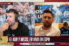 Messi chicaneó a Agüero en su stream.