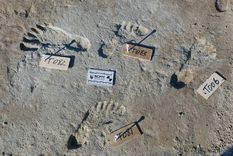 Las huellas pertenecen a niños y adolescentes que vivieron hace al menos 21.000 años. Foto: BOURNEMOUTH UNIVERSITY