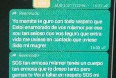 El padre de la joven le mandaba mensajes constantemente