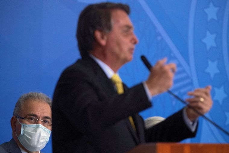 Bolsonaro y Queiroga. Foto: Agencia EFE