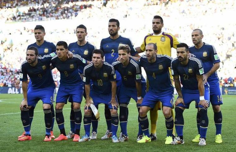 La formación de Argentina que perdió la final del Mundial 2014 ante Alemania en el Maracaná. Foto: AFA